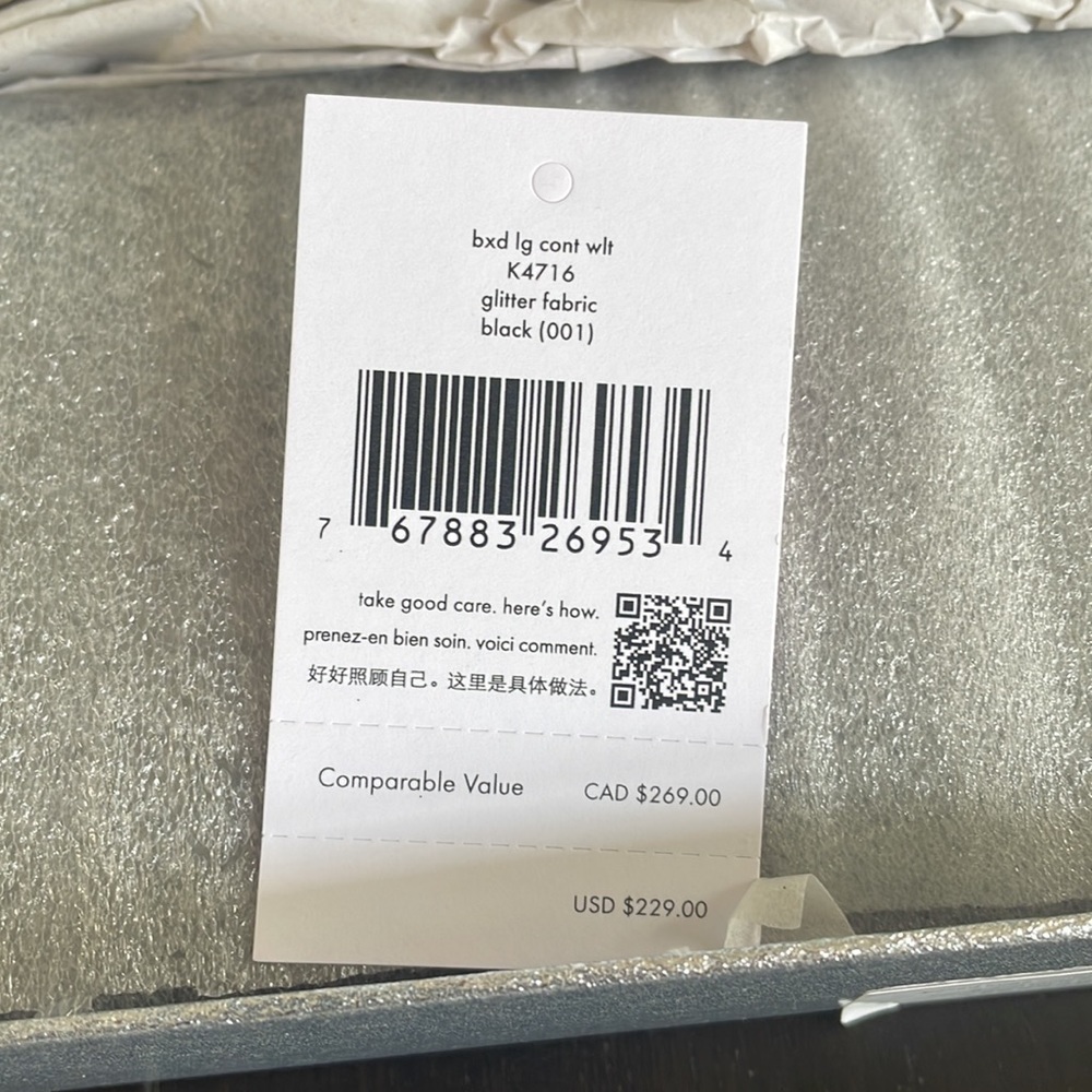 Kate Spade Shimmy Glitter Large Continental Wallet - Picture 7 of 7
